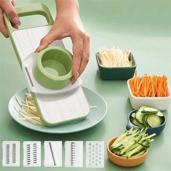 Kitchen 5-In-1 Multifunctional Vegetable Slicer Cutter