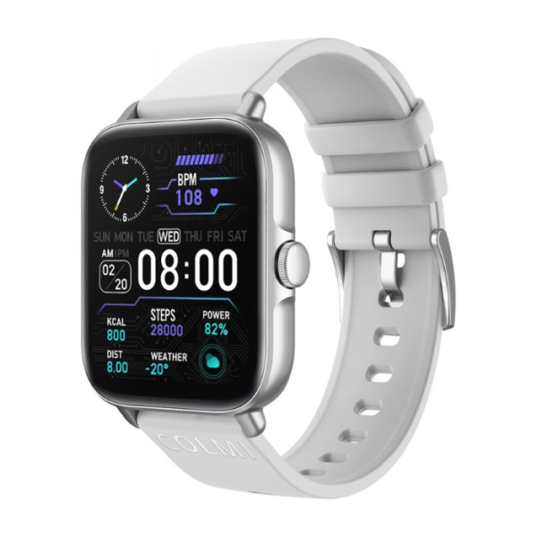 COLMI P28 Plus Calling Smart Watch – Silver & Black Color